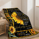 Sunflower Flannel Throw Blanket - Soft & Cozy 1pc