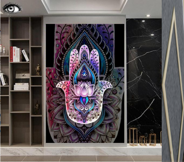 Yoga Hand Wall Art - Canvas Decor Piece