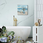 Ocean Theme Flower Canvas Wall Art for Home Decor