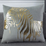 Holland Velvet Bronzing Throw Pillow Cushion Cover