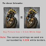 Black King Canvas Wall Art Poster for Home Decoration