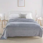 Cozy Flannel Throw Blanket for Couch and Bedroom