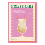 Nordic Cocktail Mojito Juice Canvas Wall Art Decor