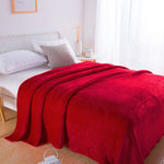 Cozy Coral Fleece Knee Blanket for Relaxation