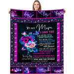 Cozy Fluffy Throw Blanket Gift for Mom from Daughter