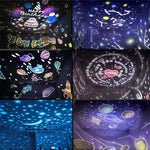 USB Rotating Star Projector Lamp for Romantic Gifts