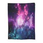 Purple Starry Sky Plush Micro Fleece Throw Blanket