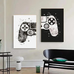 2pcs Decorative Game Room Canvas Wall Art 7.9x11.8in
