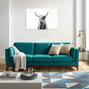 Black and White Bull Elephant Canvas Wall Art 16x24 inches