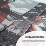 4pcs Asian Style Wooden Shaft Canvas Wall Art Set