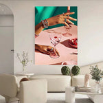 Creative Nordic Canvas Wall Art for Kids' Rooms