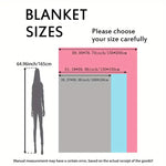 Kawaii Bee Flannel Blanket - Cozy Soft Throw for Couch