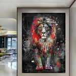 Wolf Wall Art - Canvas Print for Living Room Decor