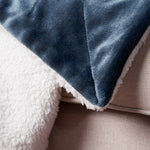 Sherpa Lambswool Blanket, Double-Sided Fleece Throw