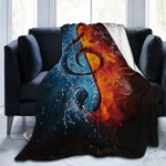 1pc Music Note Ultra-Soft Micro Fleece Throw Blanket