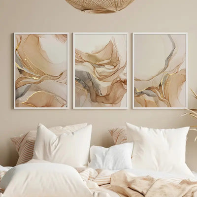 3pcs Boho Modern Abstract Wall Art Canvas Set
