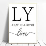 3pcs Inspirational Family Quotes Canvas Wall Art Decor