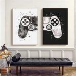 2pcs Decorative Game Room Canvas Wall Art 7.9x11.8in