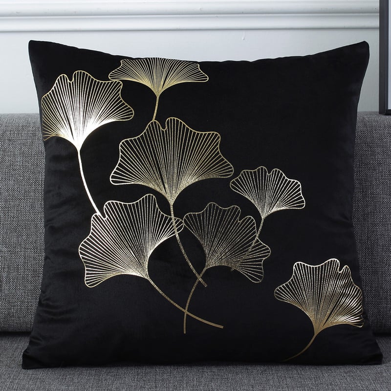 Holland Velvet Bronzing Throw Pillow Cushion Cover