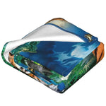 Moonlight Tiger Fleece Blanket - Queen Size Plush Throw